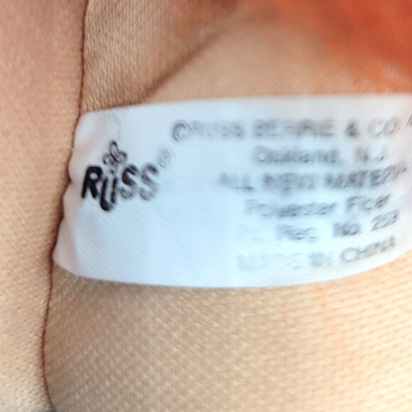 Russ Troll Doll 12" Cowboy Soft Body Doll Playsuit Hat Orange Hair Blue Eyes - Picture 6 of 10